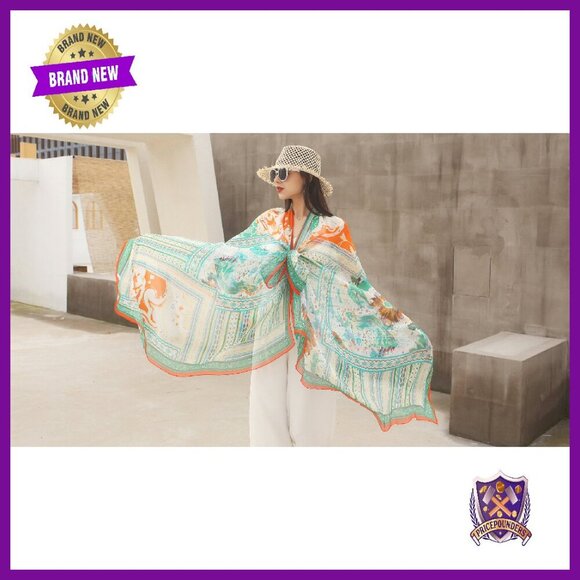 Large 100% Mulberry Silk Pashmina Shawl Wedding Travel Scarf Wrap - Picture 8 of 8